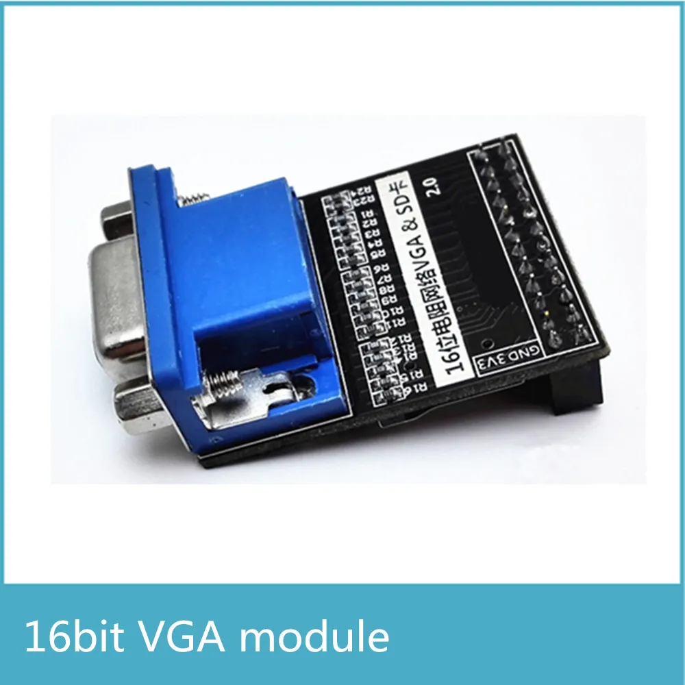 16 Bit True Color 65536 Color VGA Module with SD Card Interface Video Image Capture