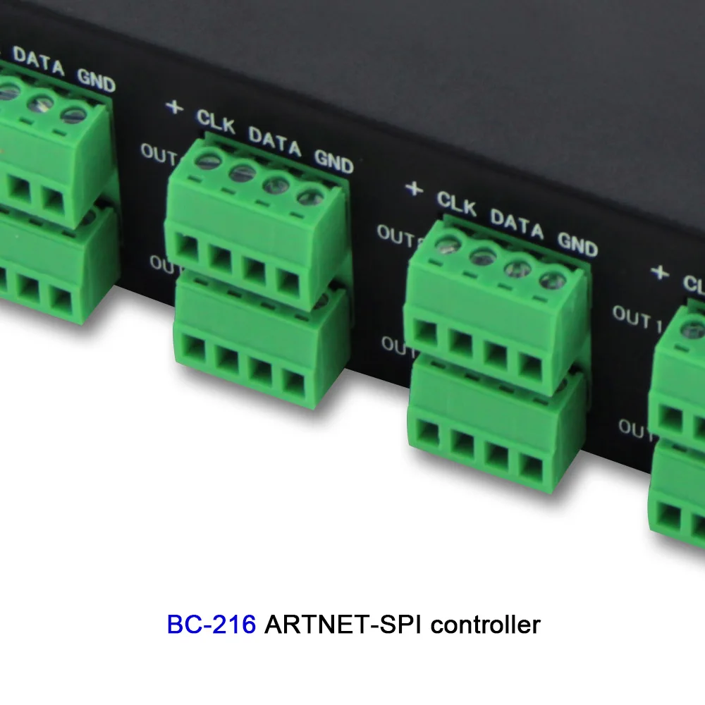 Imagem -02 - Controlador de Led Artnet com 16 Canais com Saída de 2x512 Canais Artnet para Spi Dmx e Luz de Led