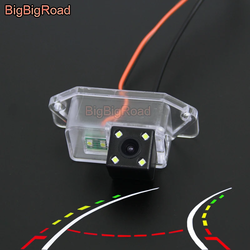 

BigBigRoad Car Intelligent Dynamic Trajectory Tracks Rear View Backup Camera For Mitsubishi Lancer EX / Evolution X 2007 - 2015