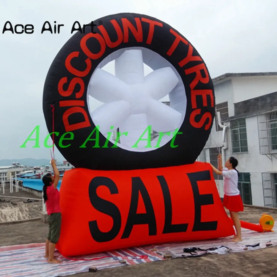 2018 Giant Advertising Inflatable Tire Tyres Replica with Logo for Exhibition