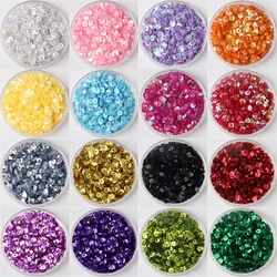 1200 pz/pacco dimensione 4mm tazza rotonda Paillettes sciolte Paillettes cucito mestiere di nozze, accessori di abbigliamento donna 26 colori disponibili