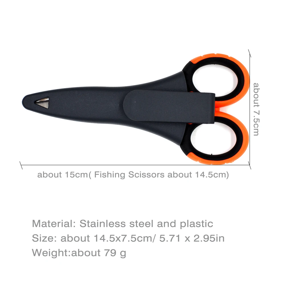 Tijeras pesca multifunción MNFT – Cortador línea trenzada estuche - imagen 5