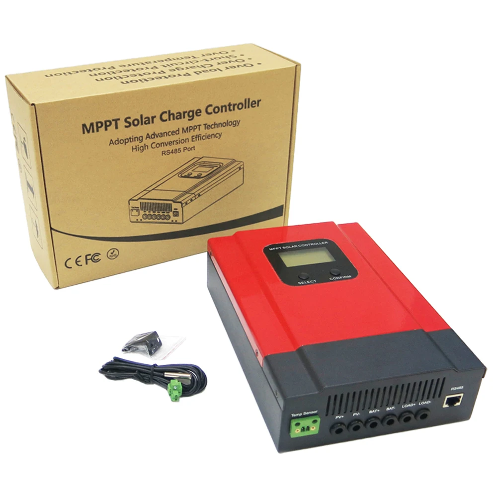ESmart3-60A 40A MPPT คอนโทรลเลอร์ชาร์จพลังงานแสงอาทิตย์12V 24V 36V 48V Auto Sense Backlight จอแสดงผล LCD สูงสุด130V RS485