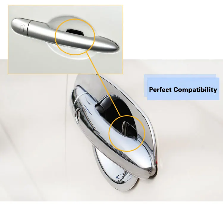 For Renault Koleos Luxurious Chrome Door Handle Covers 2007-2015 Accessories Trim Set of 4Pcs Car Styling 2009 2010 2013 2014