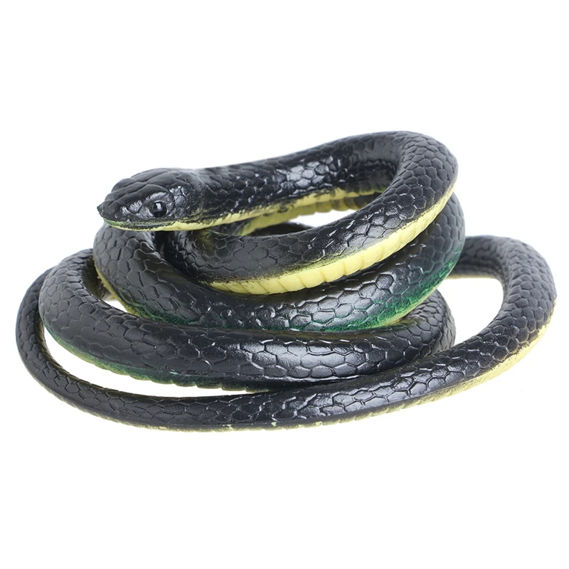 

130 CM Realistic Plastic Tricky Toy Fake Snakes Garden Props Joke Prank Halloween