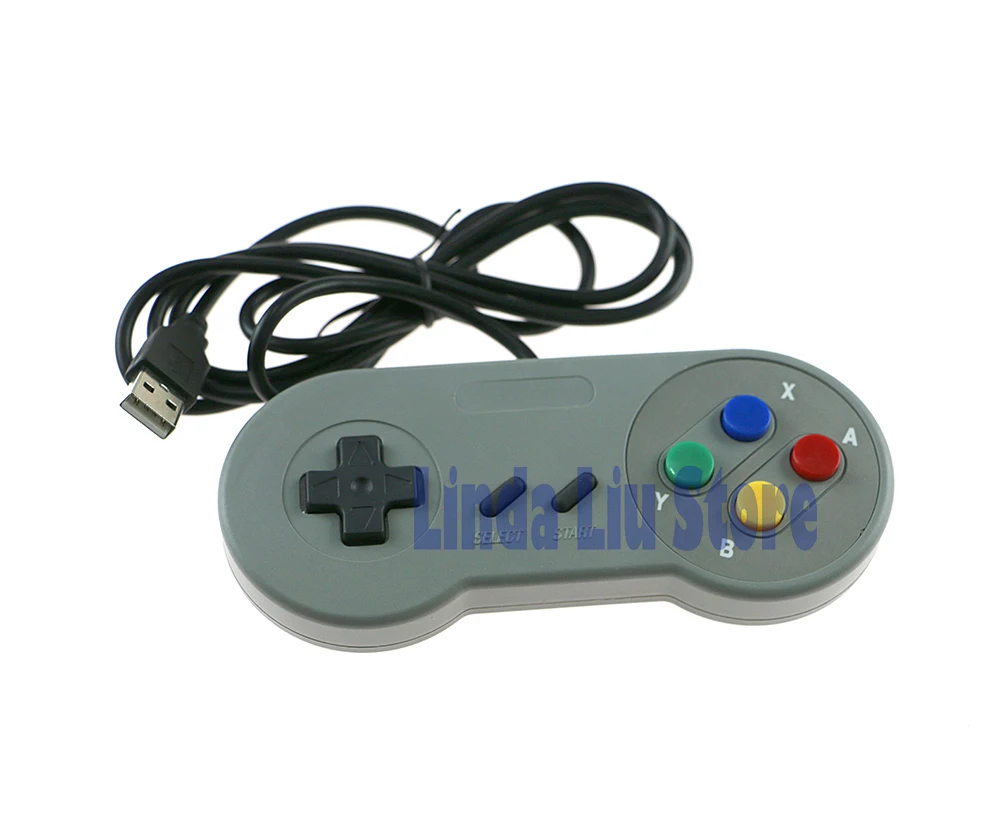 5 قطعة وحدة تحكم USB كلاسيكية عالية الجودة لوحدات تحكم الكمبيوتر Joypad عصا التحكم لاستبدال SNES Windows MAC