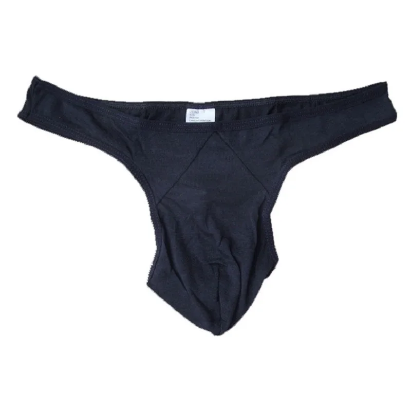 Sexy Men Underwear Thong  And  G-String Male Three-Dimensional Cut Bags Cotton 100% Low-Waist Underpants ZJH011