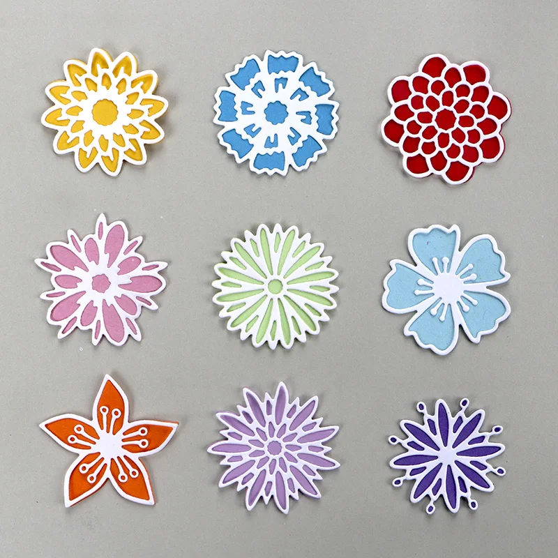 DUOFEN METAL CUTTING DIES varieties of lace small flowers and branches stencil for DIY papercraft projects Scrapbook Paper Album