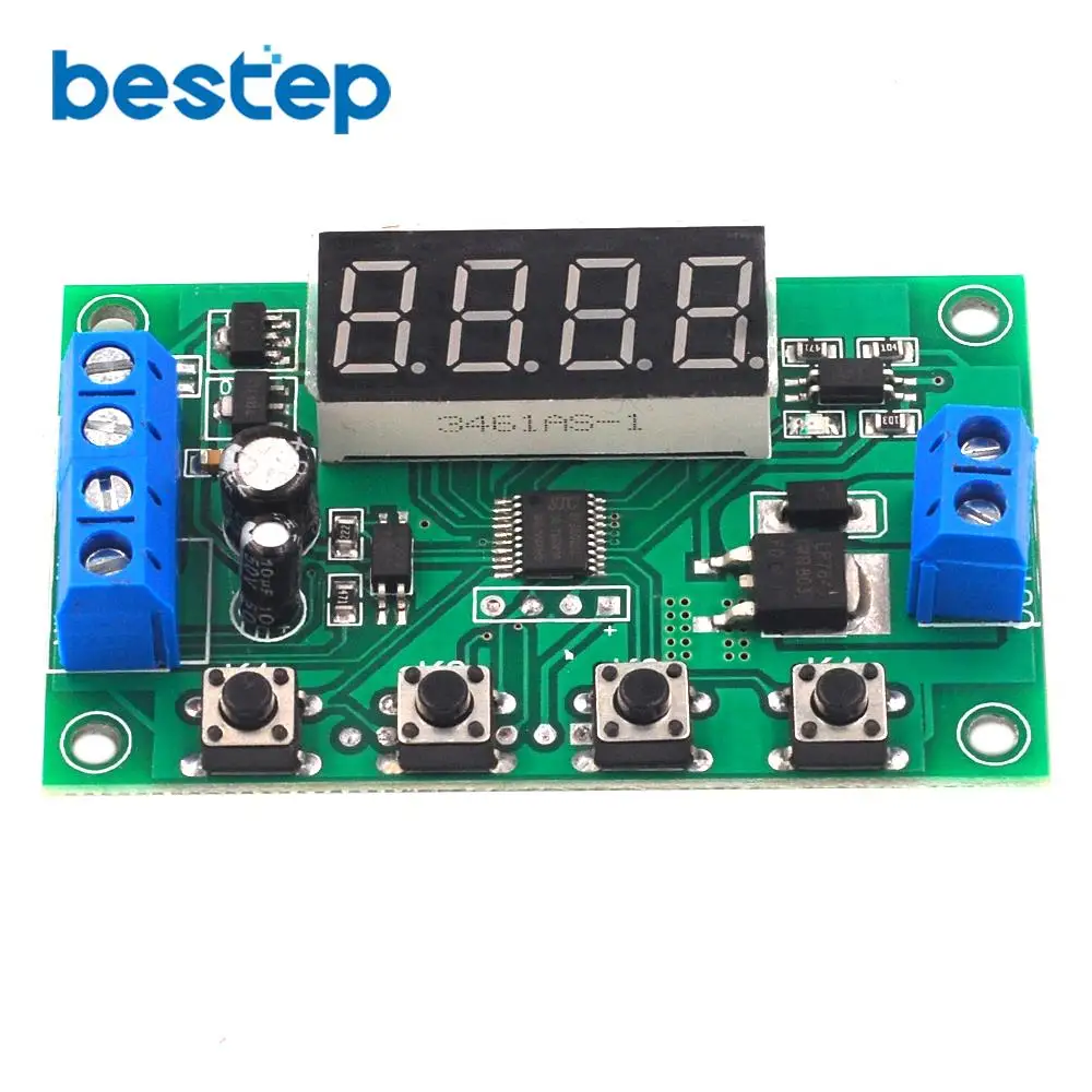 Single Trigger Timing Cycle Delay Power Tube Mos Tube FET Switch Module 7-24V