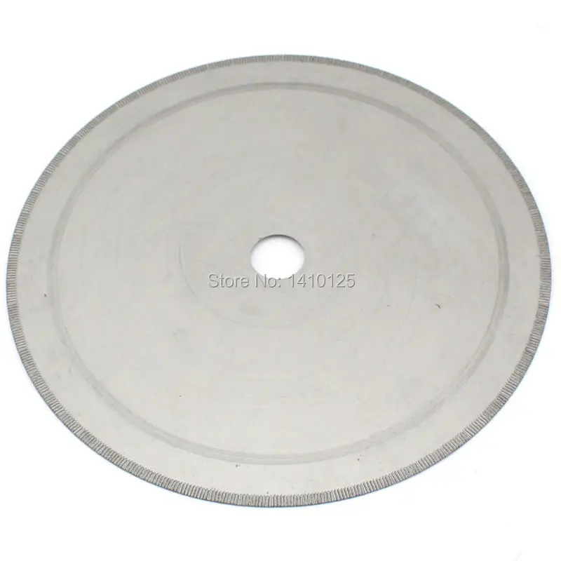 

10" inch 250mm Notched Rim 0.75/1.1mm Diamond Lapidary Rock Slab Saw Blade Arbor Hole 16mm 5/8" Tools for Gem Stone Agate Jasper