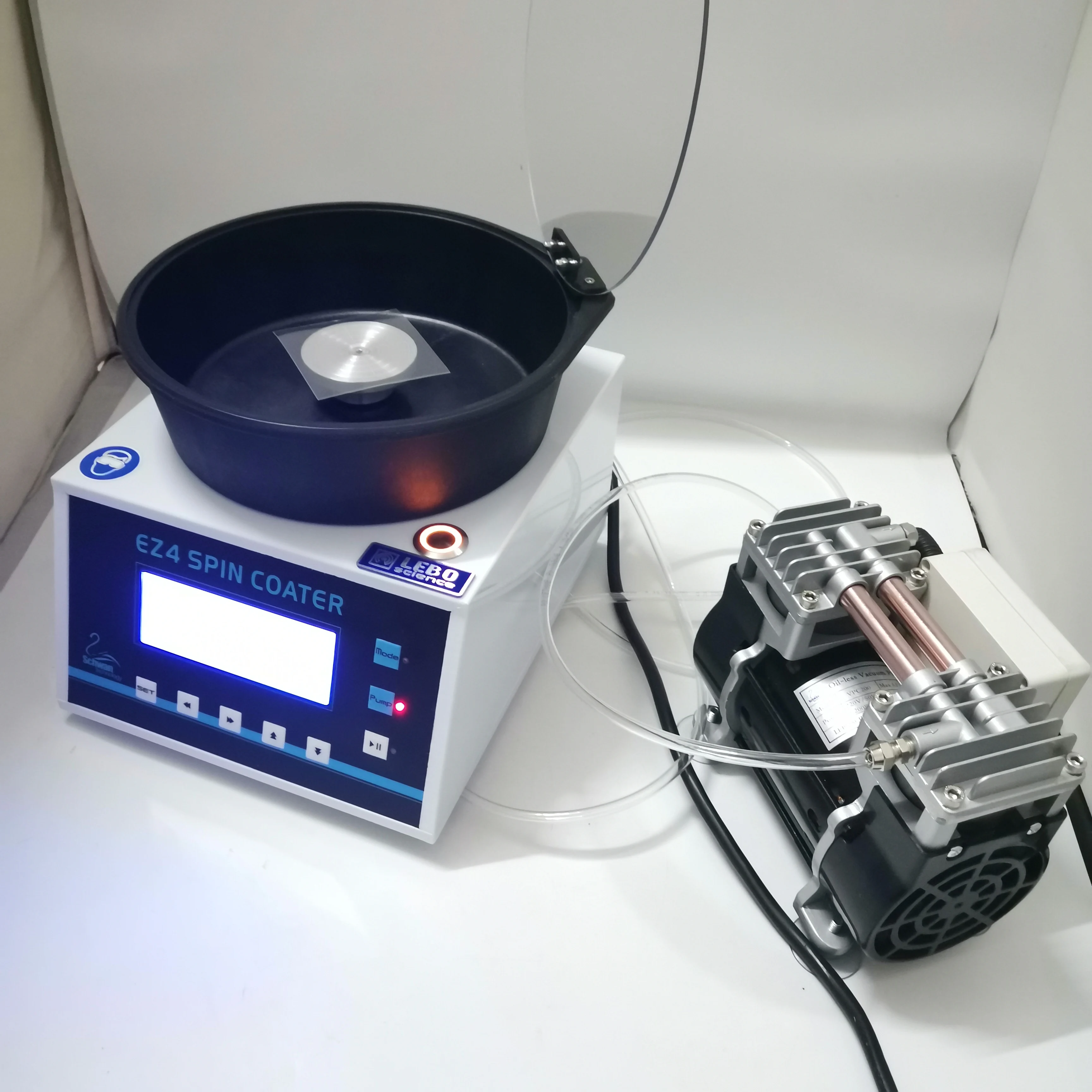 laboratory compact spin coater / Spin Processor  EZ4 + Oil-free vacuum pump + VACUUM SPIN CHUCK    110V/220V