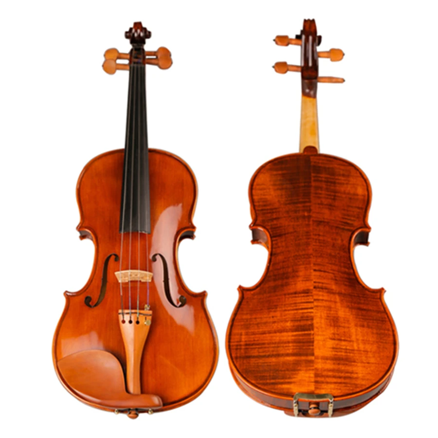 

High Quality Handmade Antique Violin Natural Stripes Maple Hand-craft Oil Varnishing Violino Jujube Fitted TONGLING Brand