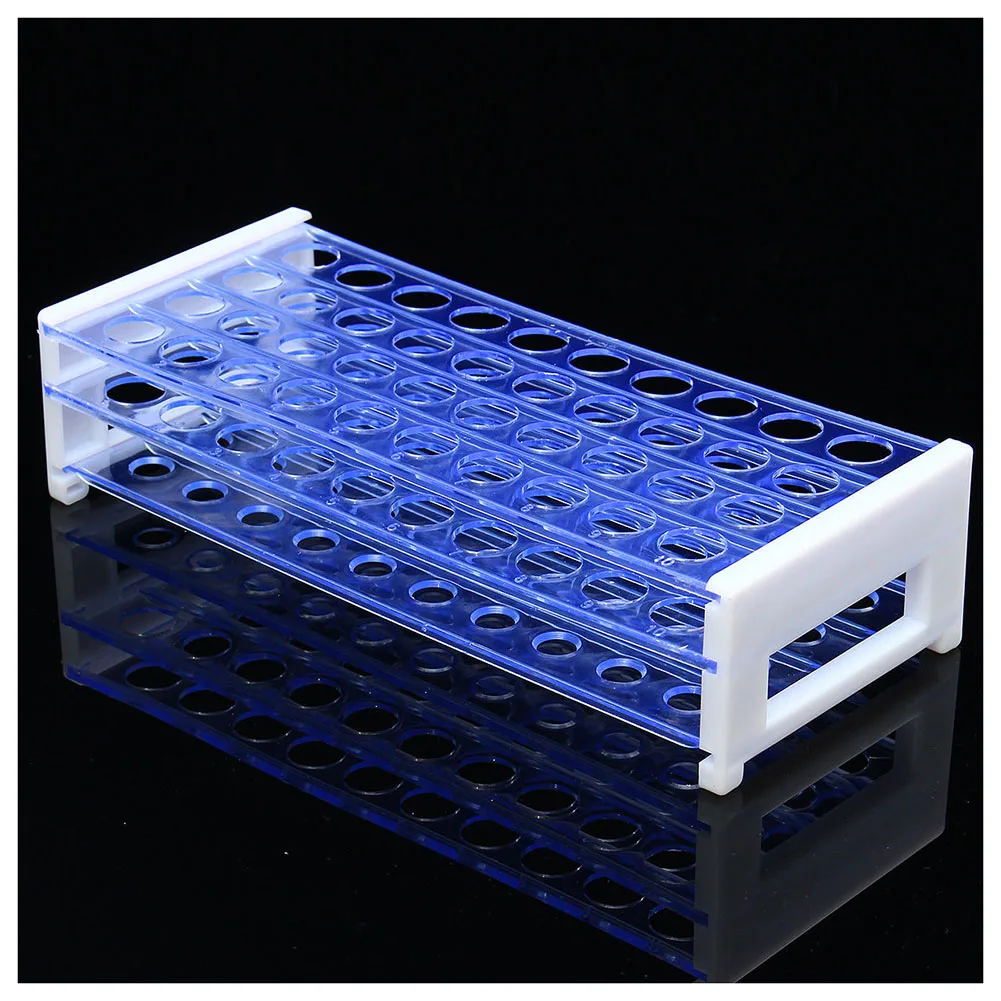 

Plastic 3 Layers Lab Test Tube Rack Holder for 18mm Centrifugal Pipe Stand 40 Holes