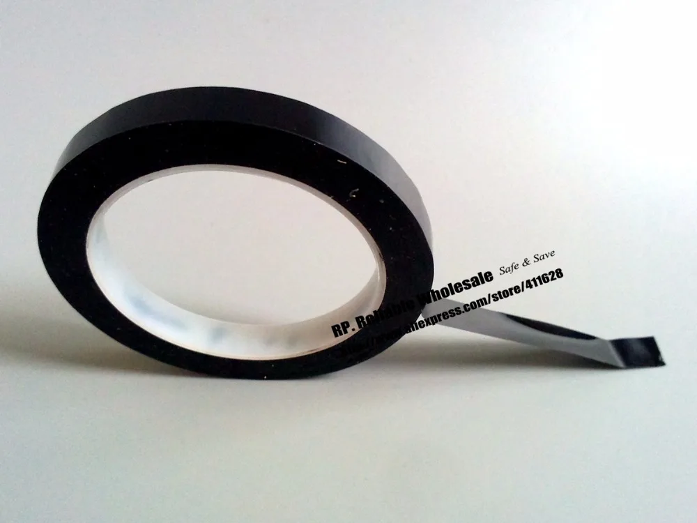 30mm width 66M long Single Face Adhered Insulation Black Mylar Tape for lithium-ion battery, Packing