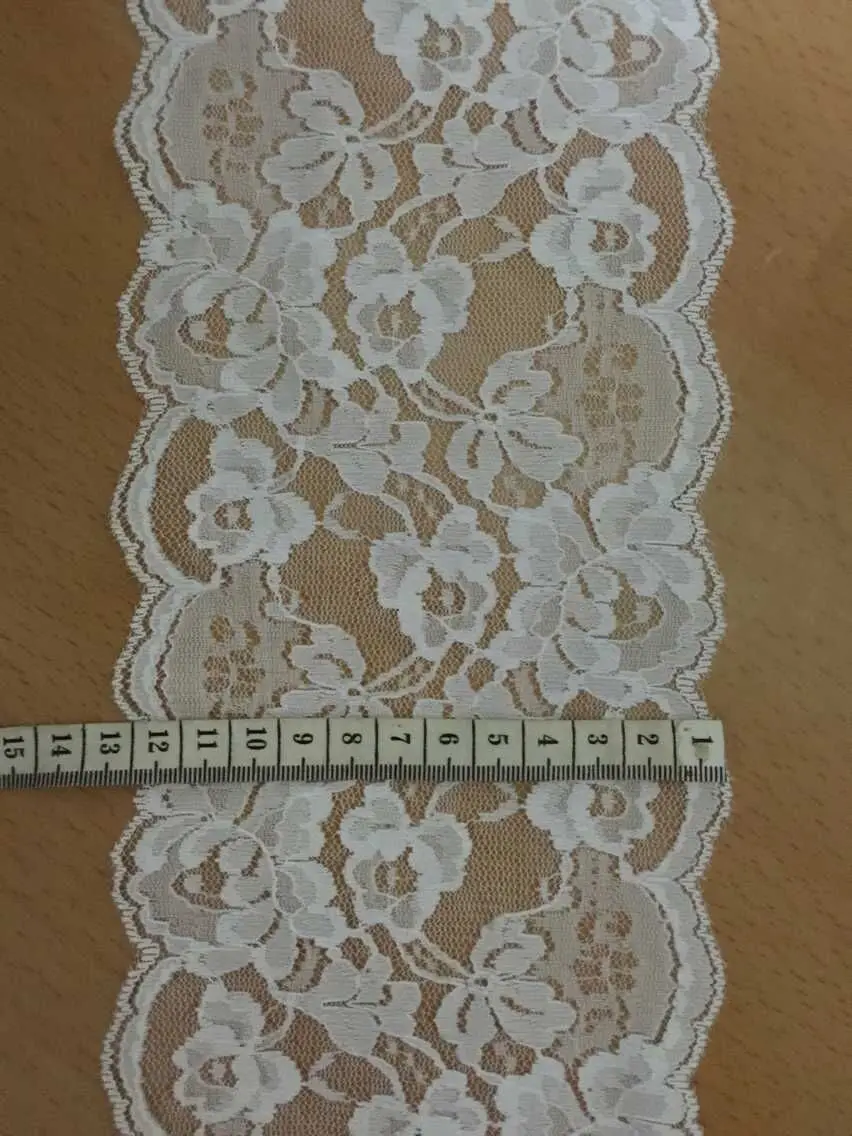 12cm luxurious and exquisite elastic jacquard lace, soft and elegant lace trimming,XERY-YX0098