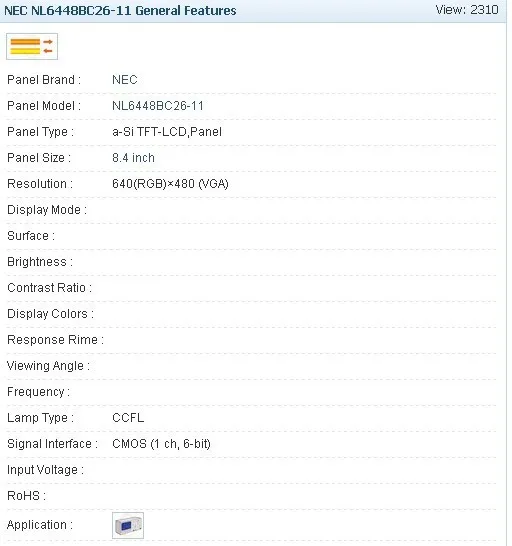 NL6448BC26-11 8.4 INCH Industrial LED,A+ Grade in stock, test working before shipment