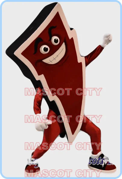 

MASCOT lighting bolt mascot costume adult size hot sale cartoon red lightning bolt theme anime cosplay costumes carnival 2807