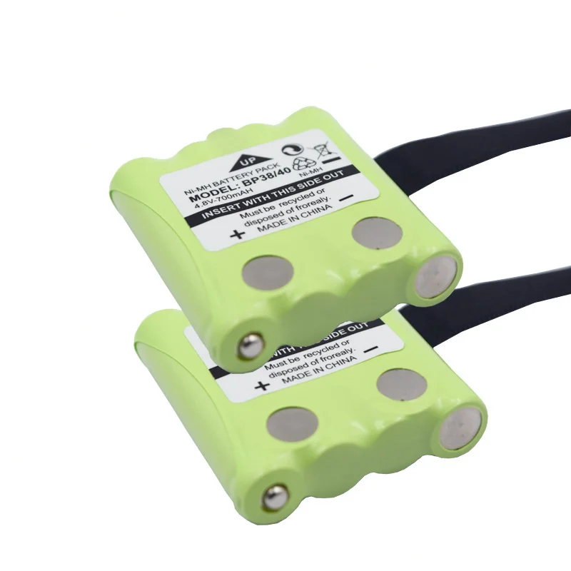 PALO-batería recargable NI-MH de 4,8 V, 700MAH, para Uniden BP-38, BP-40, BT-1013, GMR, FRS, paquete de batería de Radio de 2 vías