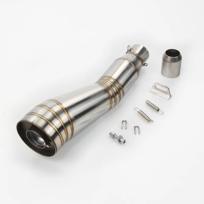 

Universal 410mm Silencer Stainless Steel Exhaust Muffler Pipe With DB Killer Modified For Motorcycle 38-51mm Back Pressure