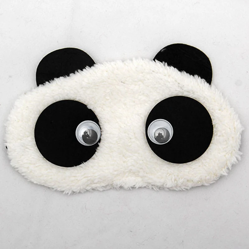 1PC Sleep Eye Mask Shade Nap Cover Blindfold Face White Panda Shading Sleep Cotton Goggles Aid Relax Travel Eyepatch Dropshippin