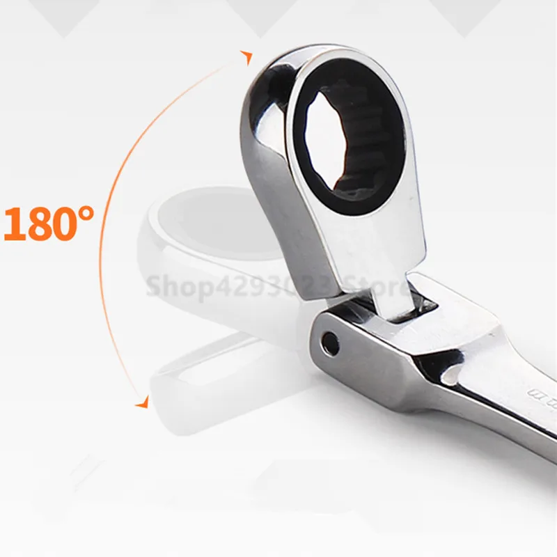 Onnfang Fixed Head Ratcheting Wrench Sets Ratchet Handle Wrenches Combination 180° Spanner  Hand Tools