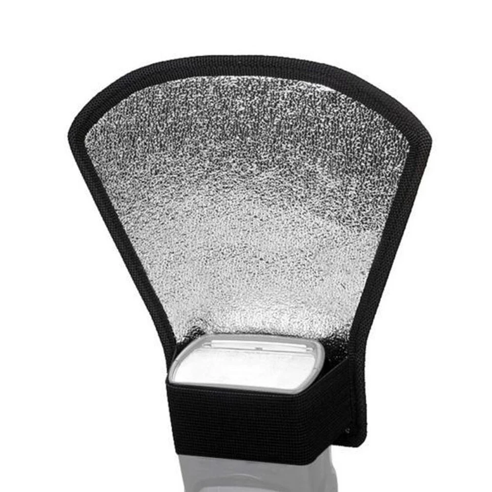 ناشر فلاش صغير عاكس فضي أبيض لكاميرات Canon Nikon Pentax Yongnuo Metz Sony Godox V1 V860III TT685II TT600S Speedlight