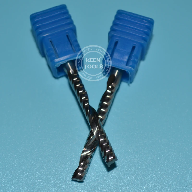 EM4.32mm Single Flute Aluminum Milling Cutter/CNC Cutter Router Bits One Spiral Tools