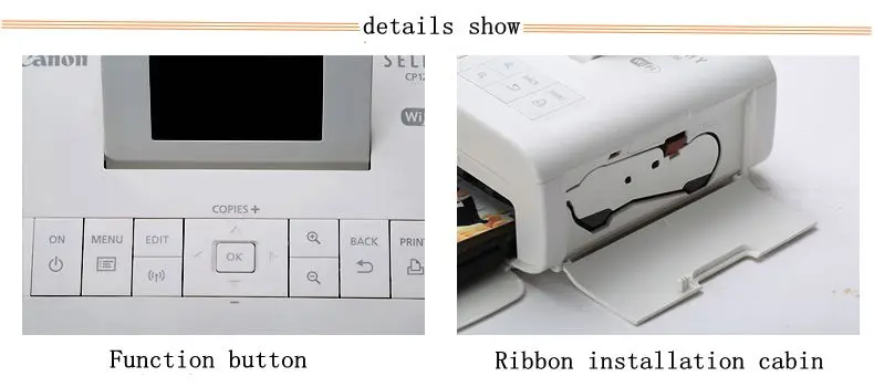 Wifi Portable Photo Printer CP1200 Home Color Mobile Photo Printer Mini for Canon Color Wireless photo printing machine CP-1200