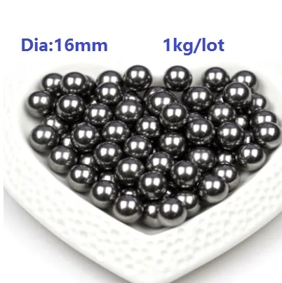 1kg/lot (60pcs) high quality steel ball Dia 16mm bearing steel balls precision GC15 G10 16mm Diameter