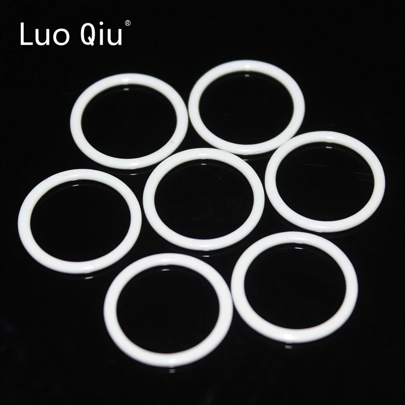 Luo Qiu 100pcs/pack 15mm Bra buckle Ring white Underwear clothing accessories Woman Webbing connected buckle