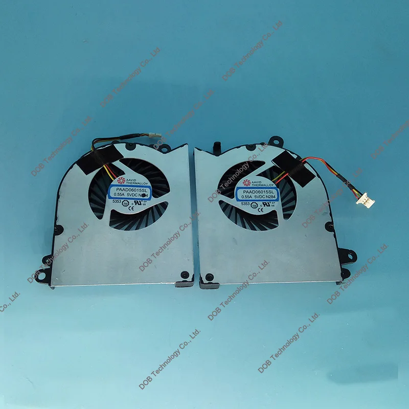 

New GENUINE Laptop Fan PAAD06015SL N293 N294 FAN For MSI GS60 CPU+GPU cooling Fan 5V 0.55A Free shipping