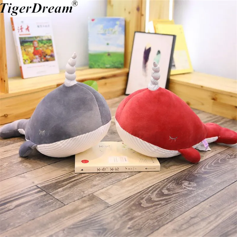 

Creative New One Piece Soft Whale PP Cotton Stuffed Plush Toy Cute Whales Cushions Sleeping Pillows Bedroom Toys 4 Size