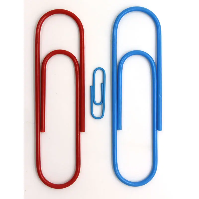 MIX Color Paper Clips Student Stationery Large Metal Clip CUTE Office Accessories BOOKMARK 12Pcs/lot 100MM