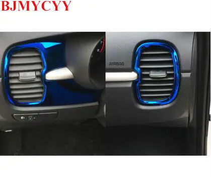 BJMYCYY 5PCS/set Car outlet decoration box for KIA K2 2017 KX CROSS