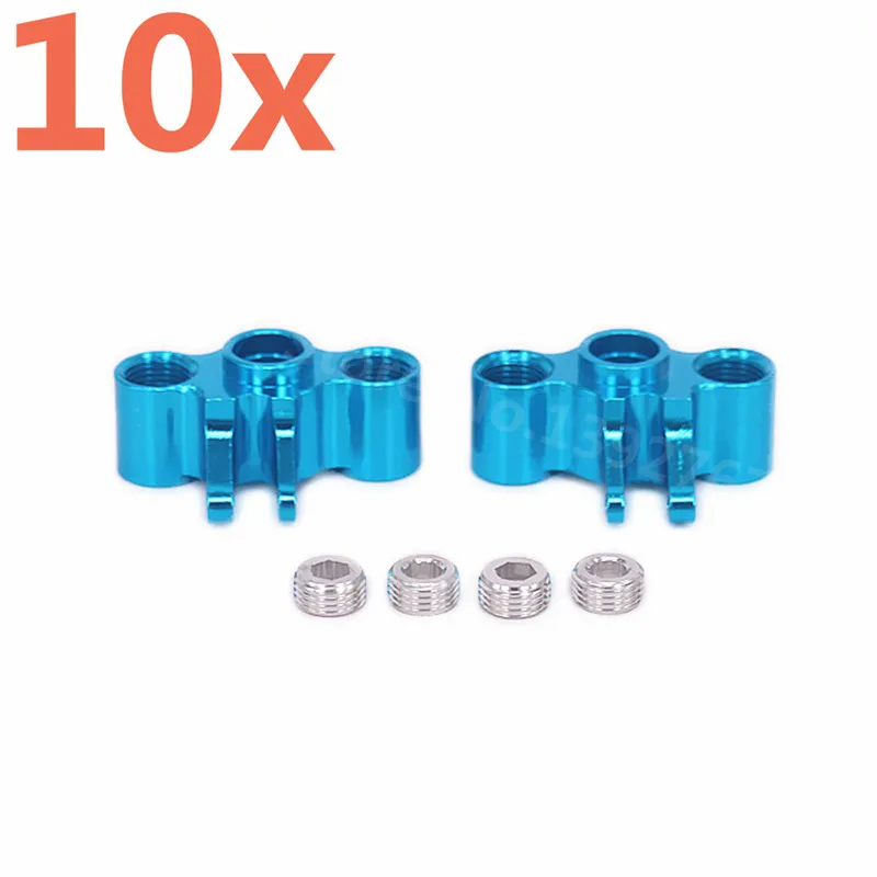 10 Pieces Aluminum Alloy Upgrade RC Car Parts Steering Hub Carrier(L/R) Axle Carrier TRA7034 For Rc Hobby Car 1/16 Traxxas Slash