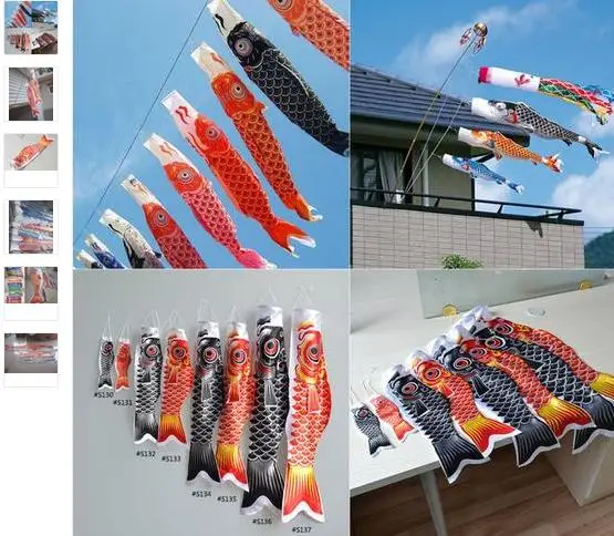 

Koinobori Koi Nobori Carp Windsocks Streamers Fish Flag Med Kite 5 шт. 40 см, 3 шт. 55 см, 3 шт. 70 см, 3 шт. 150 см