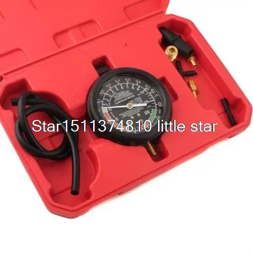 Car Tester Manifold Gauge Test Carburetor Valve Fuel Pump Pressure & Vacuum