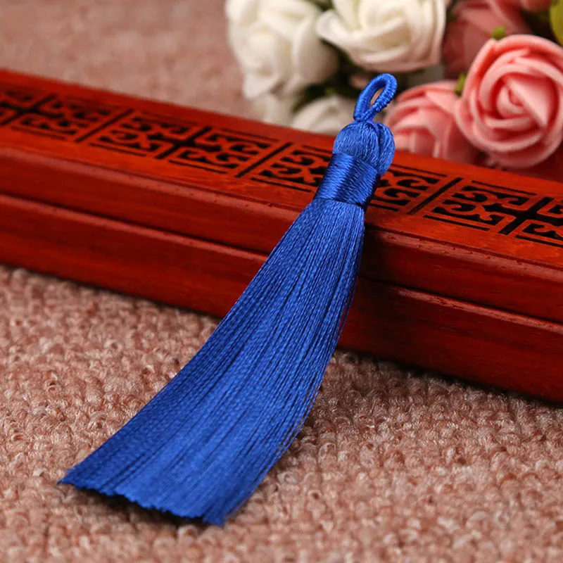 5pcs/lot 23 Colors 8cm Mixed Cotton Silk Tassel Brush for Earrings Charm Pendant Satin Tassels for Diy Jewelry Making Materials