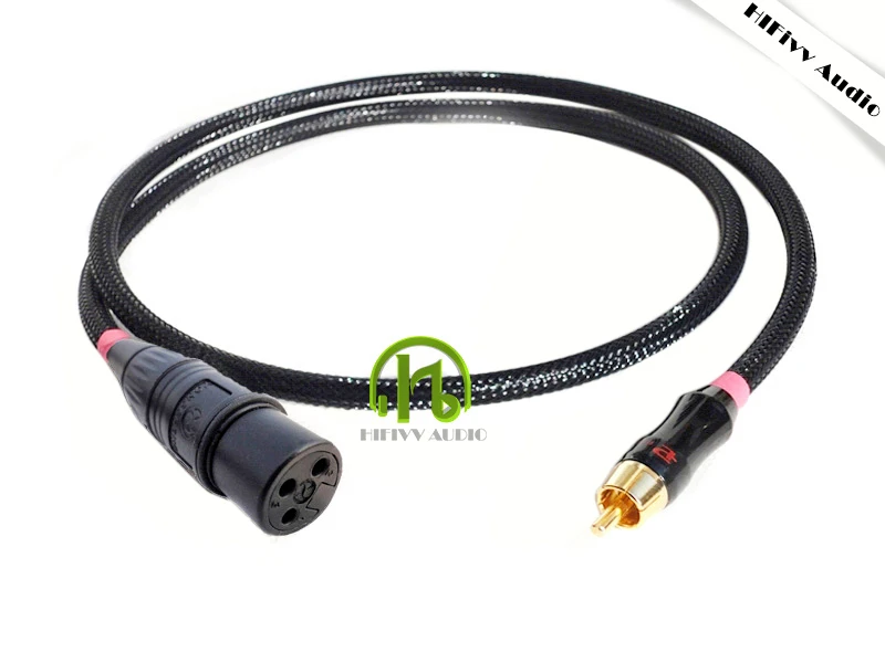 HIFI XLR к RCA аудио кабель для усилителя DAC кабели 3 Pin XLR к RCA разъем сигнальной линии