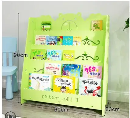 Children's Bookshelf Flooring Nursery Baby Picture Book Cartoon Small Bookcase Student Simple Shelf Simple Modern.