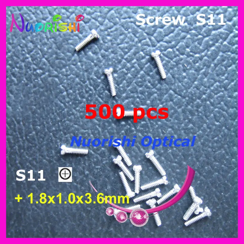 

Очки S11 1,8x1,0x3,6 мм, 500 шт., очки для очков, носовые накладки, ремонтные мини винты, головка в или + тип, бесплатная доставка