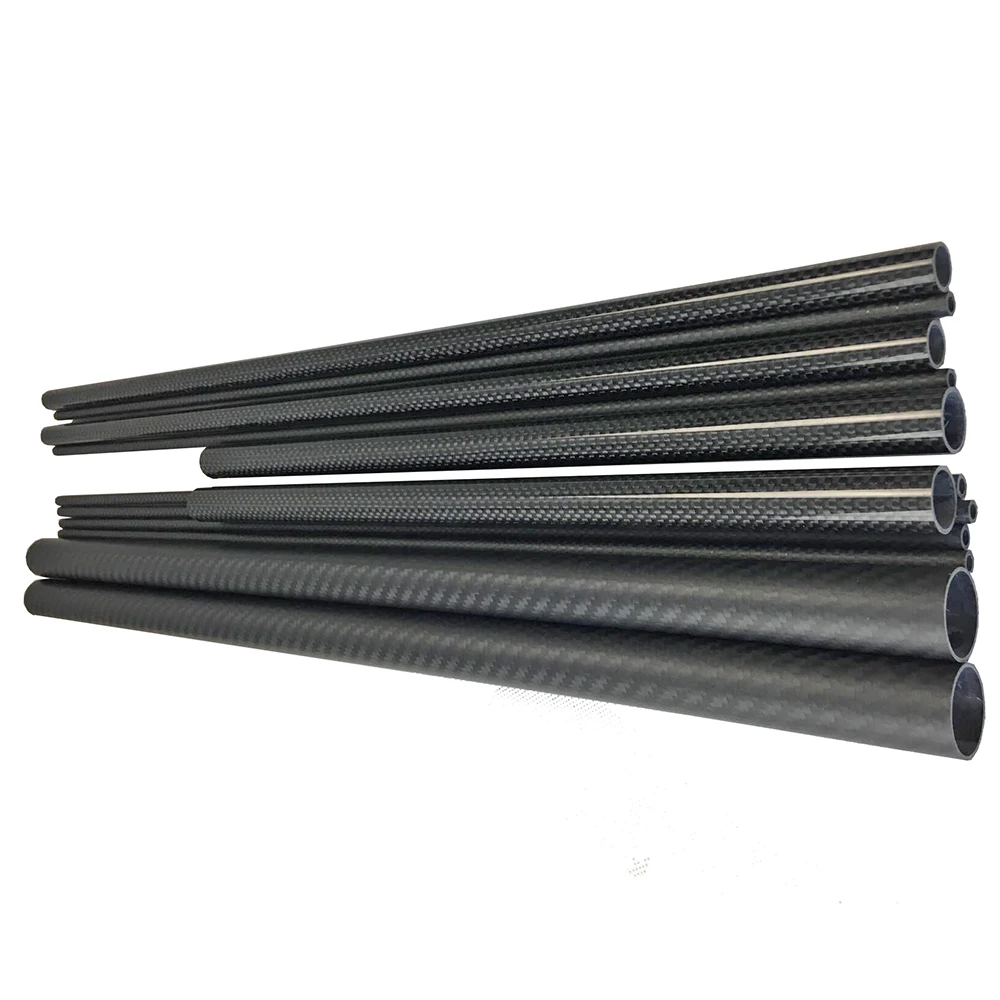 4pcs/lot full carbon tube carbon bars  for Quadcopter Arm diy Drone out 6/8/10/12/16/20/22mm length 500mm  Carbon Fibre