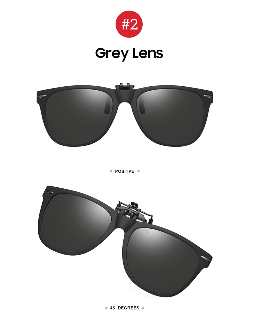 VIVIBEE Herren Photochrome Polarisierte Clip-On Sonnenbrille mit Klappmechanismus für Damen, Fahrer-Sonnenbrille mit Clips, Trendprodukt 2026 – Detail 13