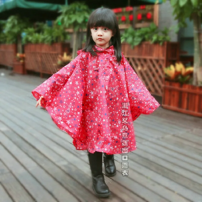 New Arrival Cute Janpan And Korean Kids Poncho Children Slim And Lightweight Windproof Waterproof Raincoat Cloak