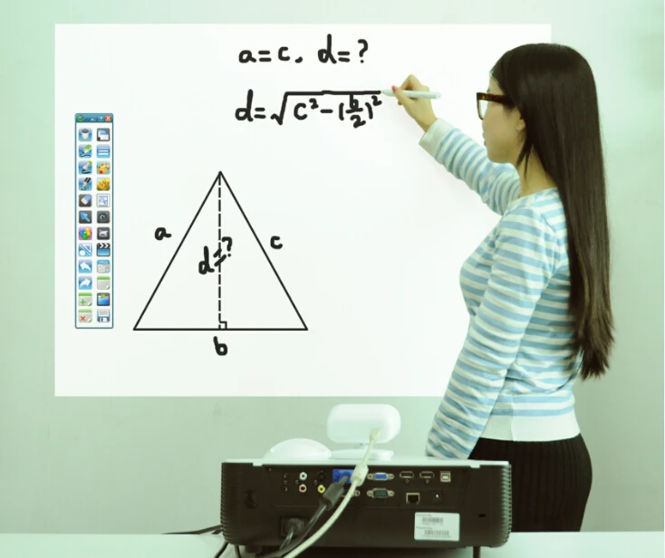 new design school portable interactive whiteboard F-35L audio visual system class interactive with Multi Users 64 points