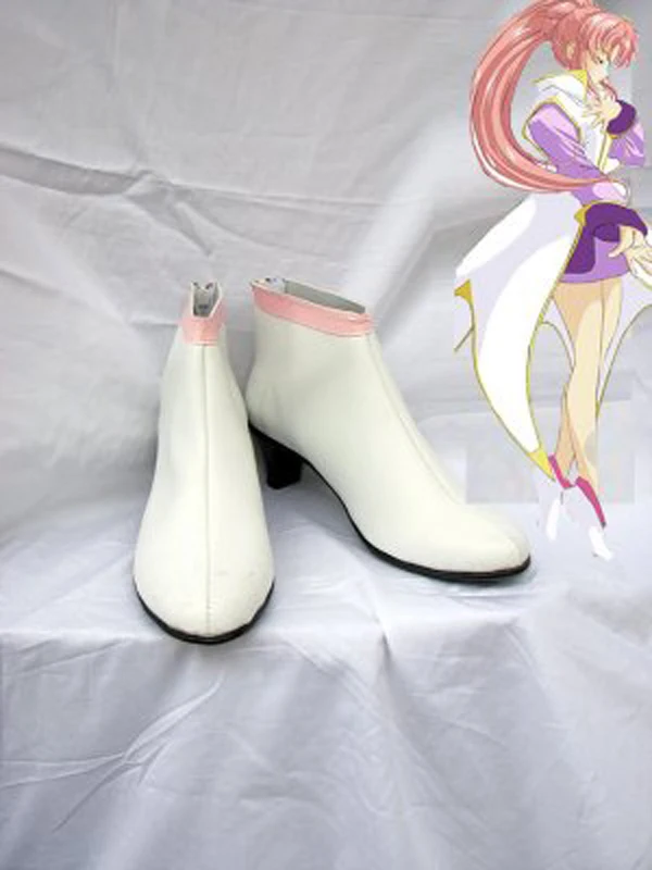 MOBILE SUIT GUNDAM Lacus Clyne Cosplay Boots Shoes Anime Party Cosplay Boots Custom Made for Adult Women Shoes