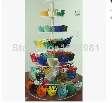 

Packages mailed the new Europe type double sugar cake Seven tier cake rack acrylic rack for wedding party decoration