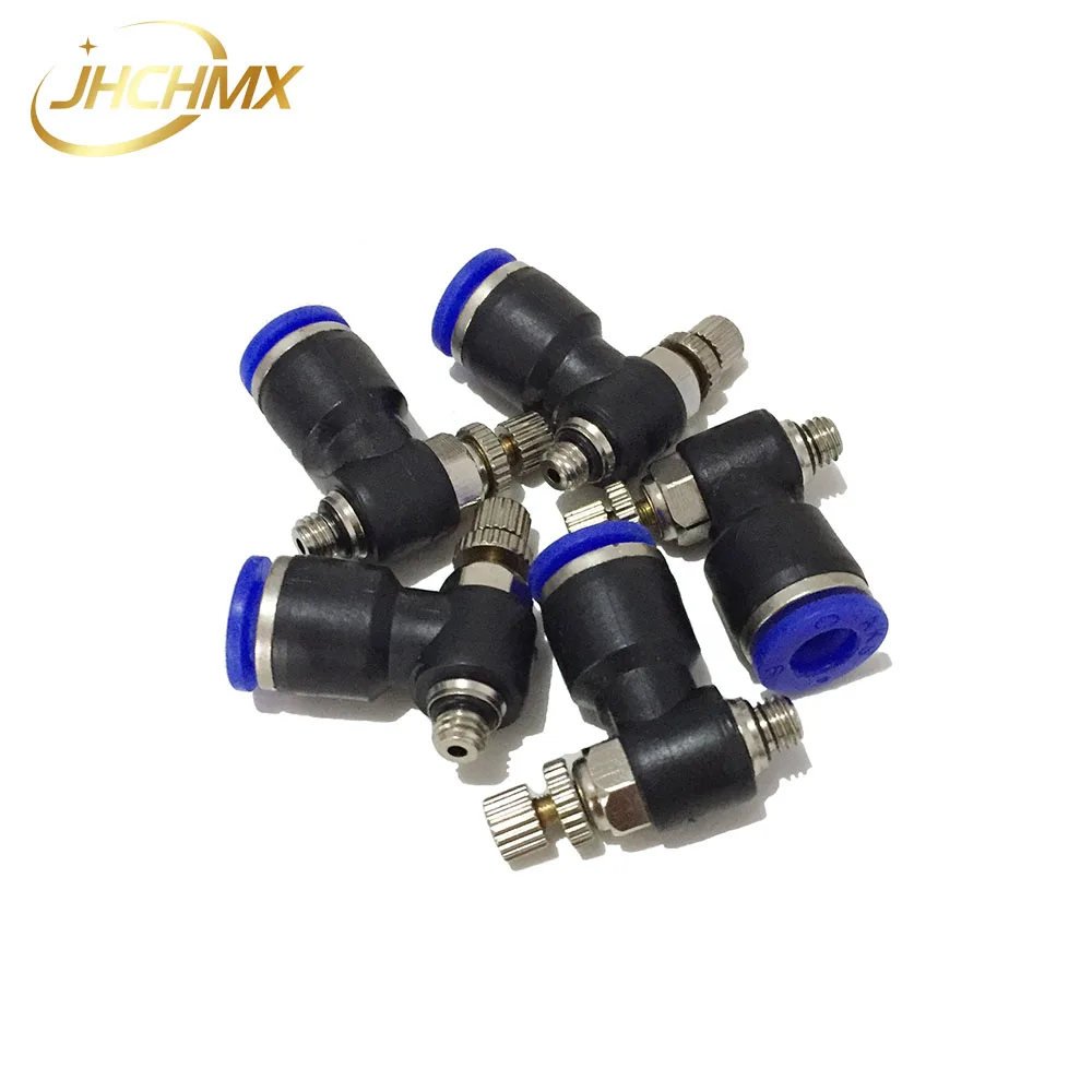 Kualitas Tinggi 5 Pcs/lot Co2 Fitting Udara Air Membantu Air Adjuster untuk CO2 Laser Cutting Mesin Co2 Laser Cutting Kepala