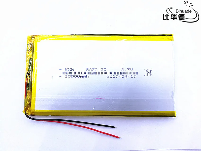 10pcs/lot Liter energy battery rechargeable lipo battery cell 3.7 V 8873130 10000 mah tablet lithium polymer battery