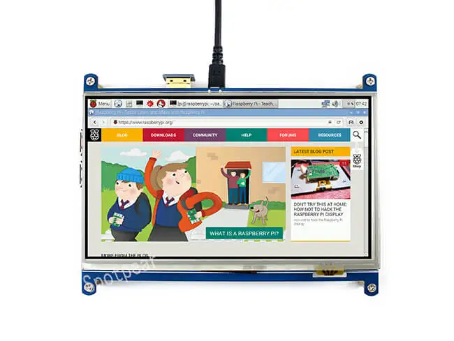 Raspberry PI 7Inch LCD Touch Screen for Raspberry PI 3B 4B zero 7 Inch 1024x600 TouchScreen HDMI TFT display